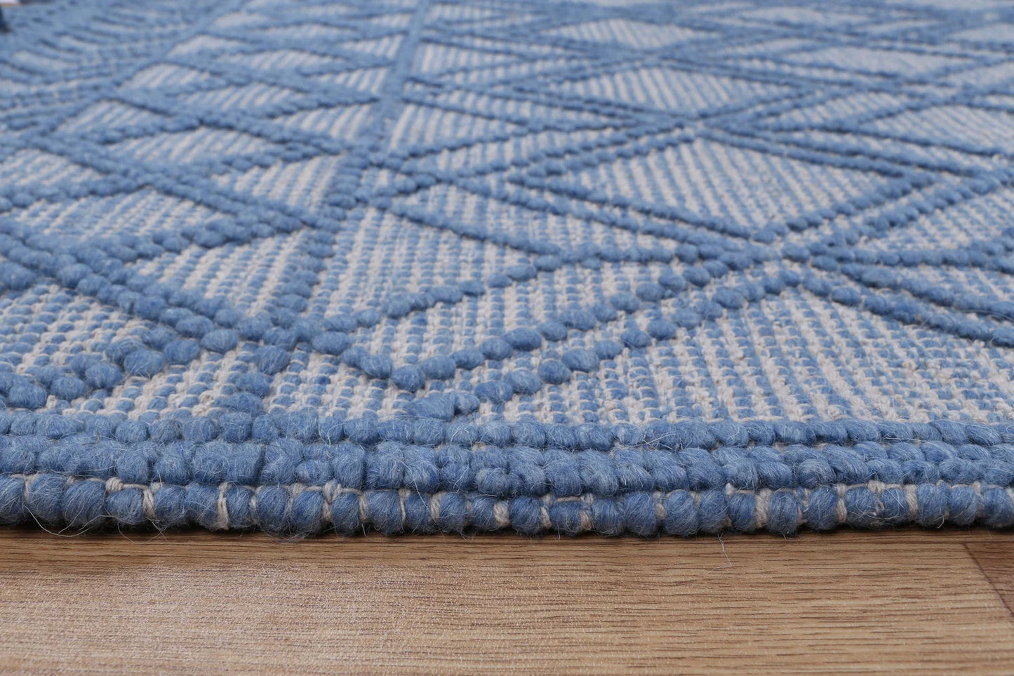 Avenza Blue Wool Rug