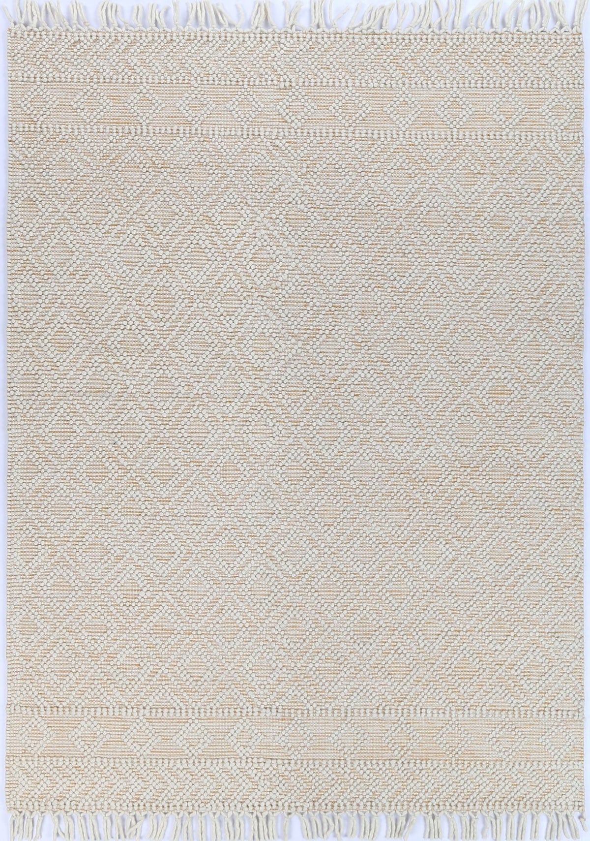 Lior Ivory Beige Wool Rug