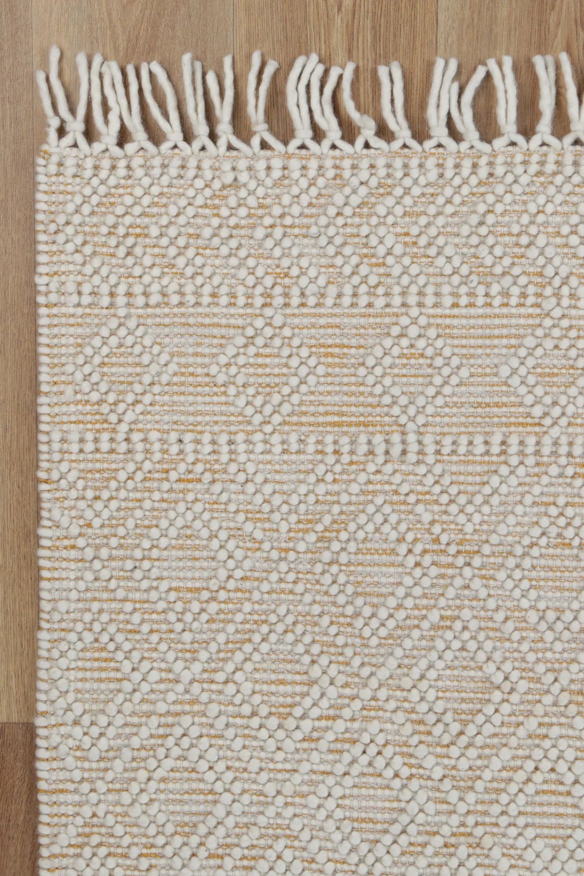 Lior Ivory Beige Wool Rug