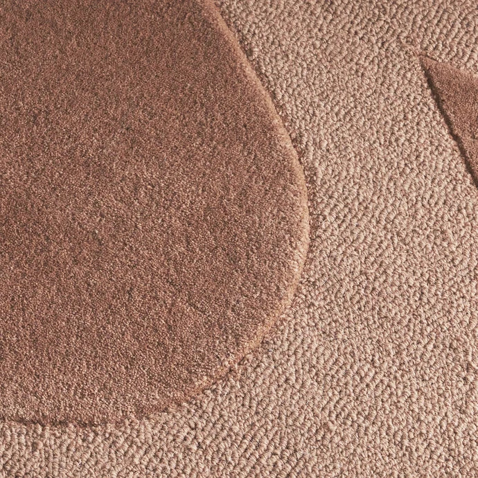 Sienna Dune Abstract Wool Rug