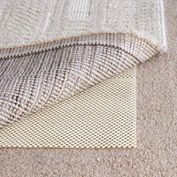 Anti Slip Rug Pad, White Pvc, Hard Flooring