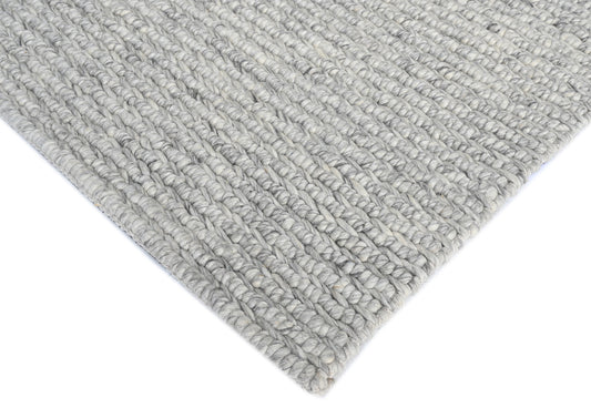 Basket Grey Wool Rug