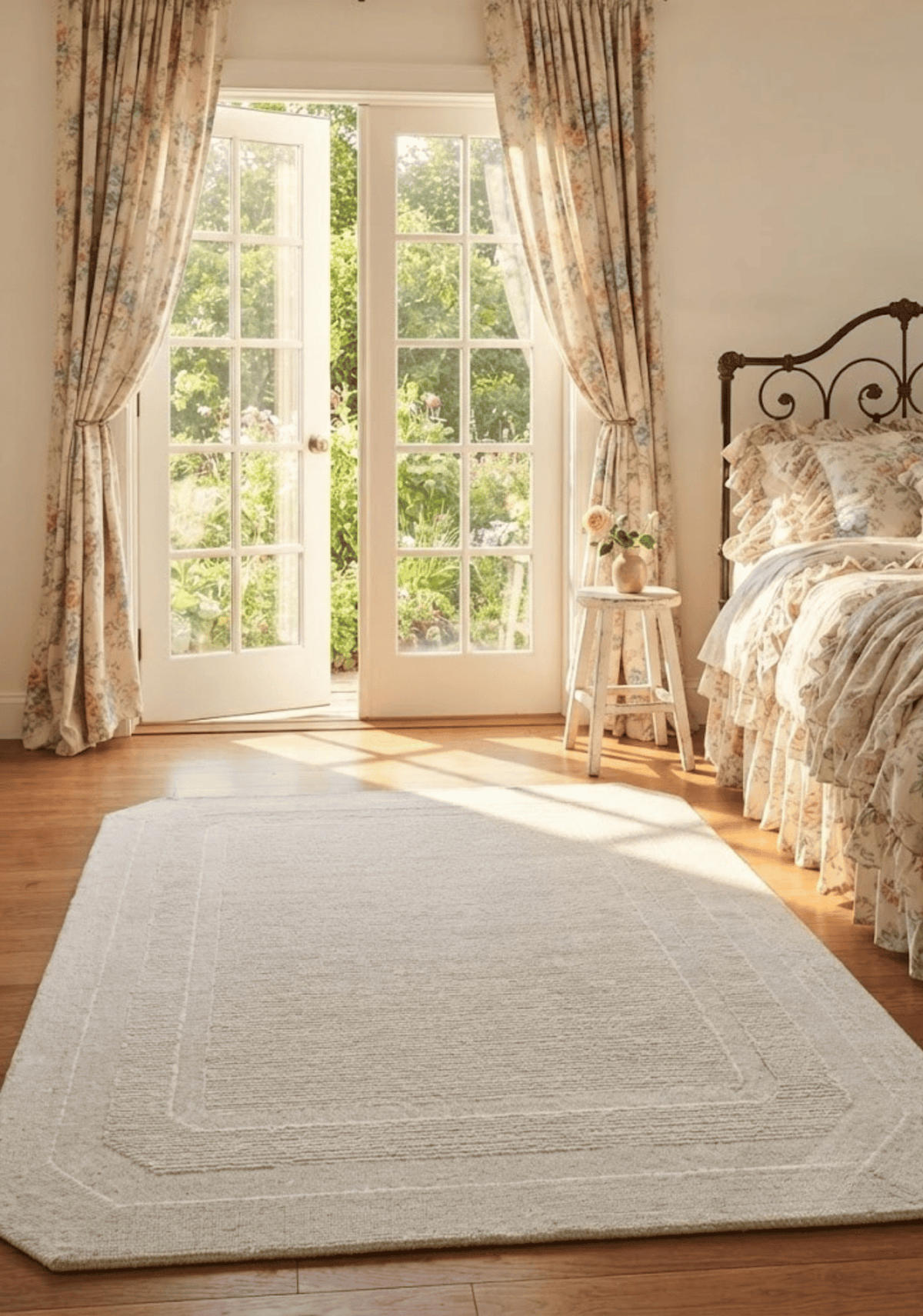 Spectrum Beige Wool Rug