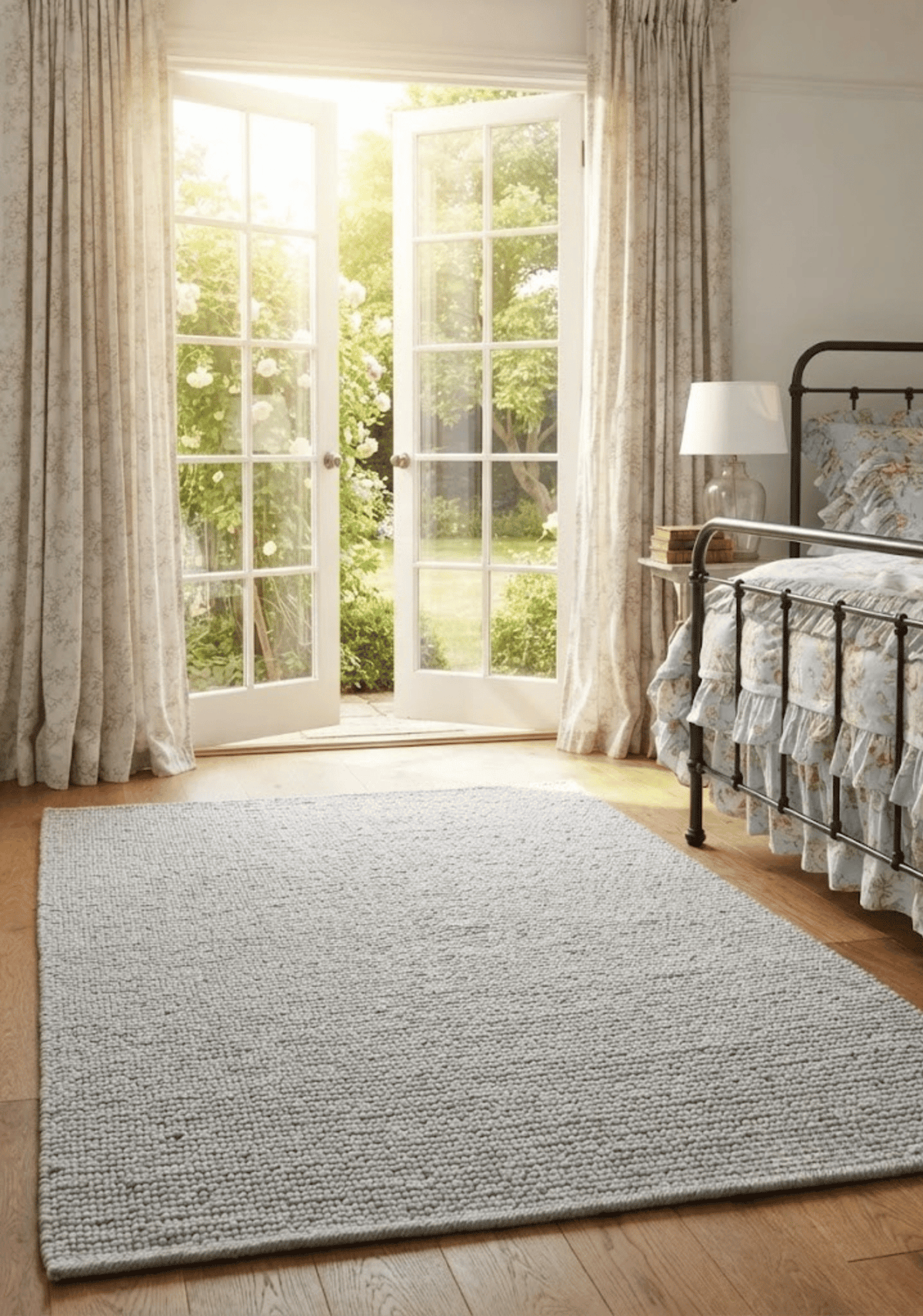 Palmero Grey Wool Rug