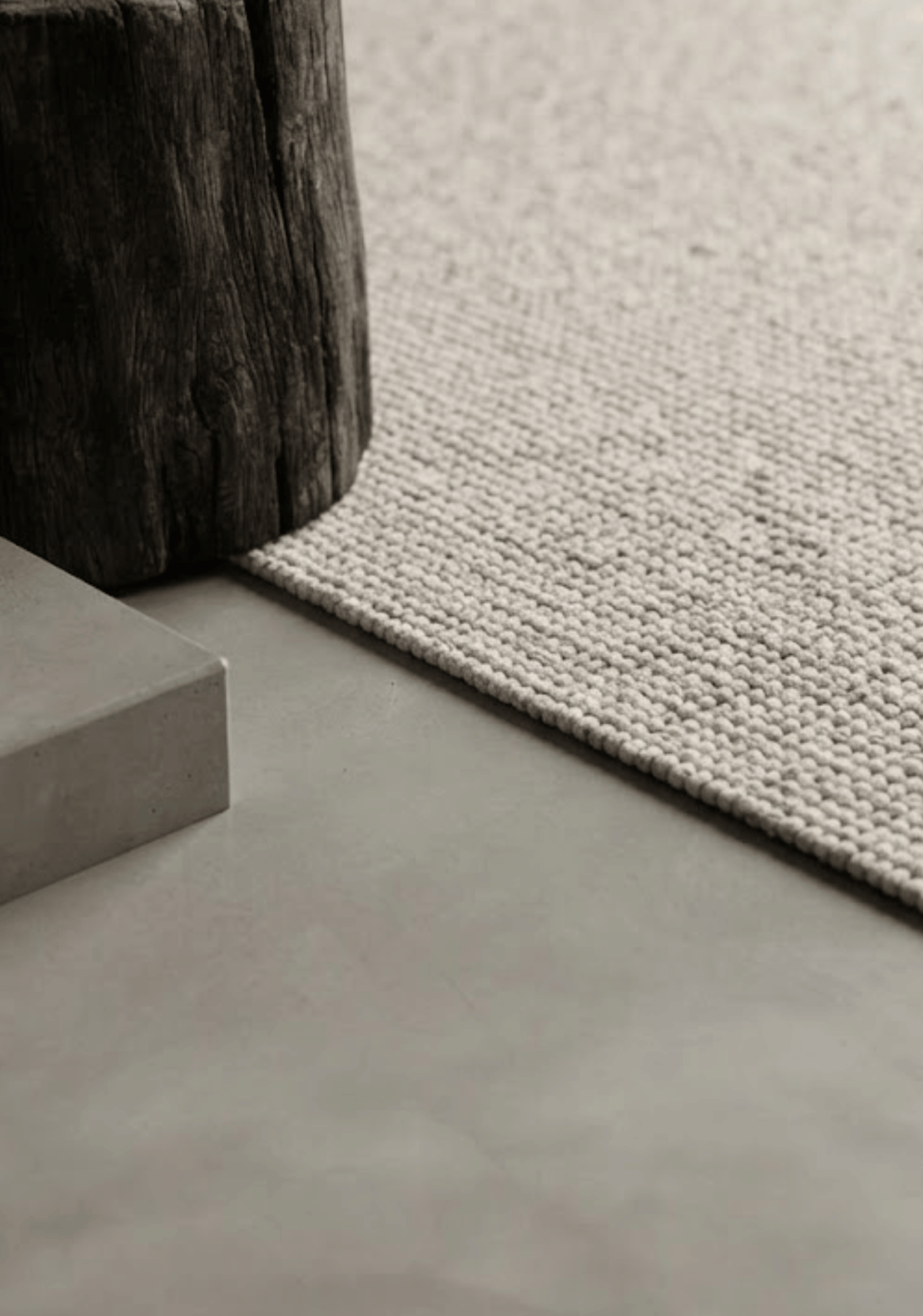 Platinum Ivory Brown Wool Rug