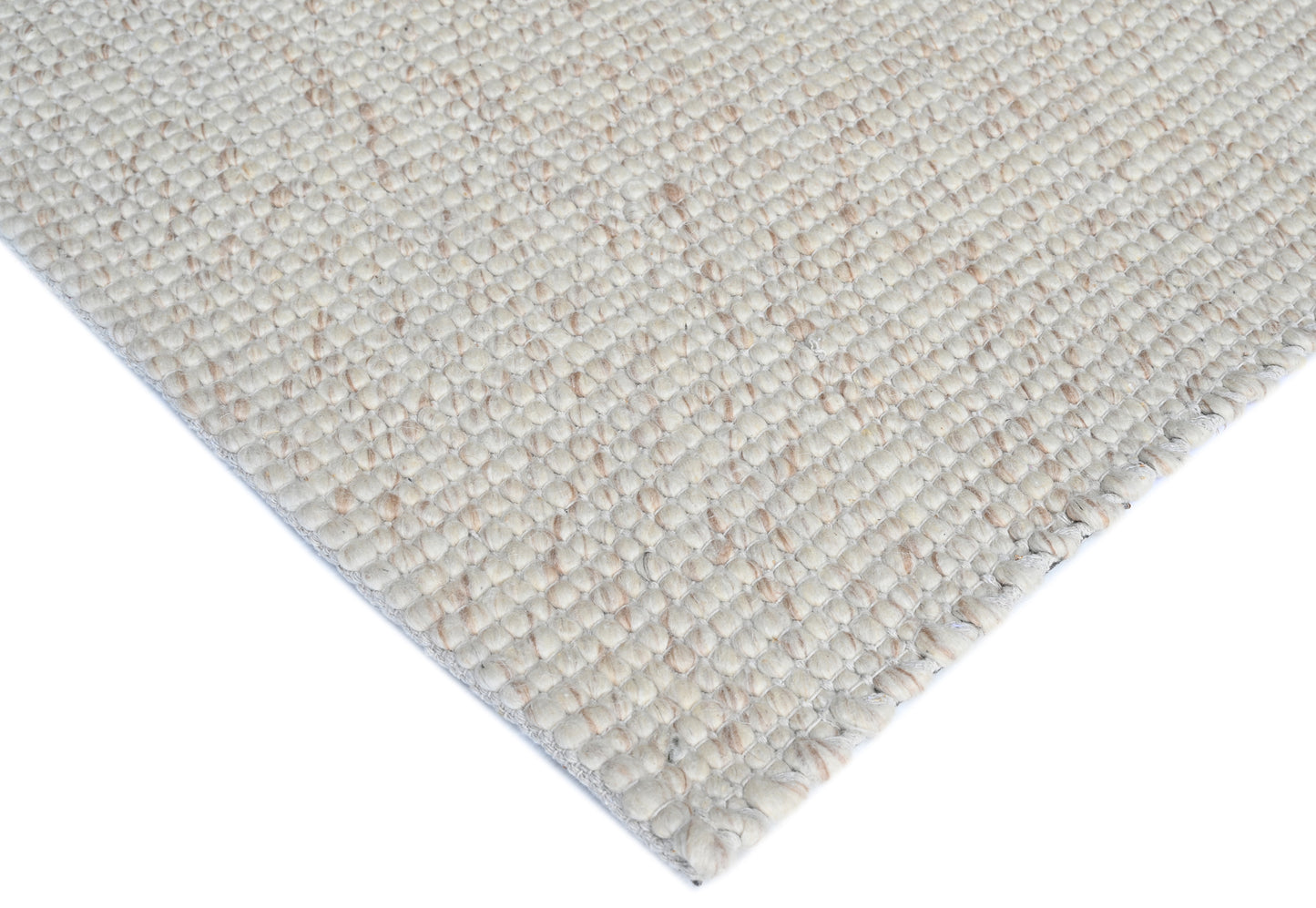 Platinum Ivory Brown Wool Rug