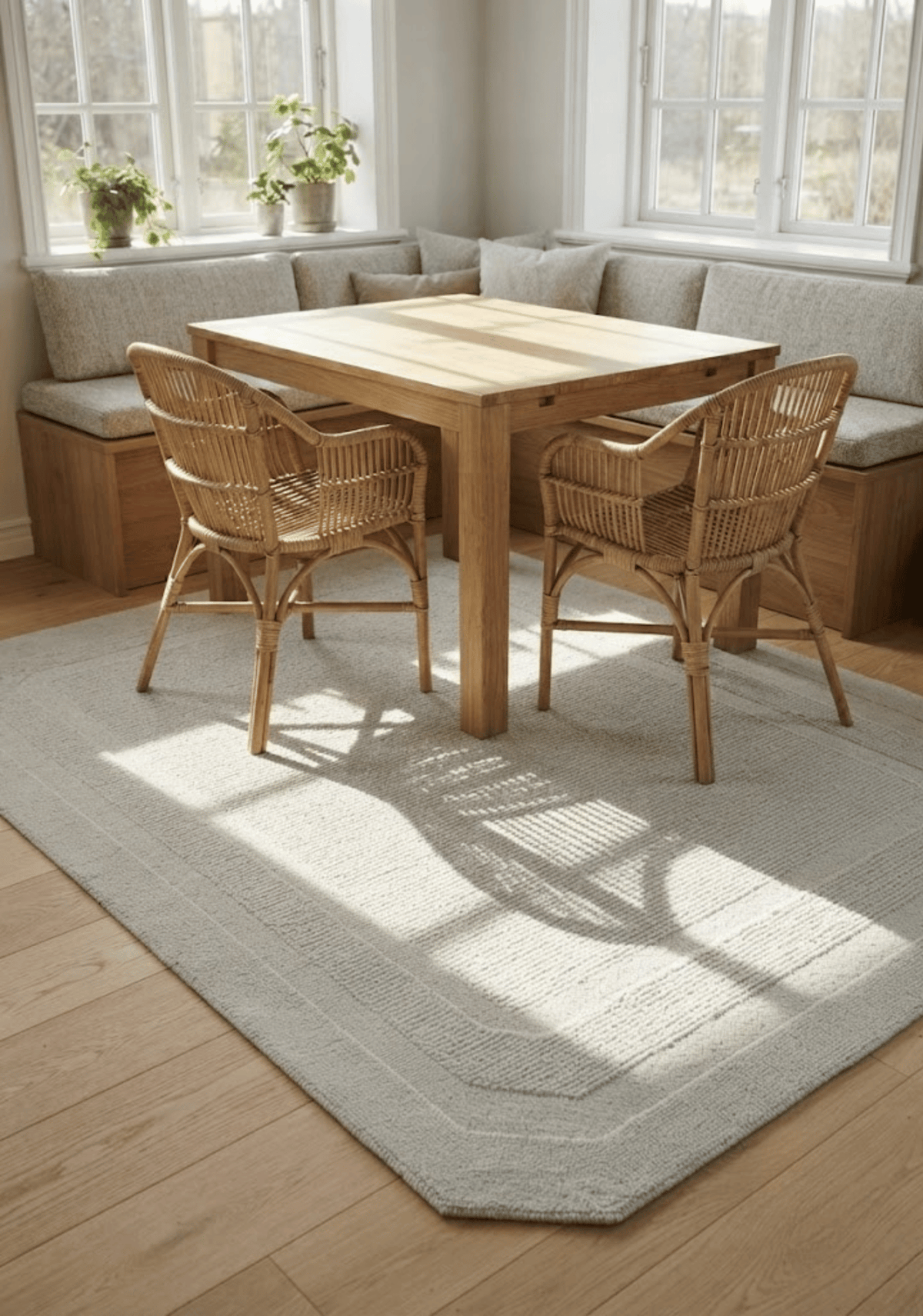 Spectrum Beige Wool Rug