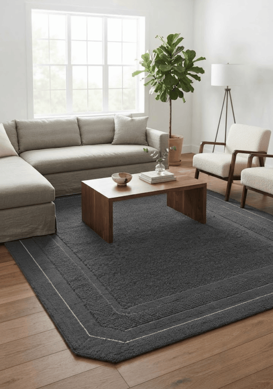 Spectrum Grey Wool Rug