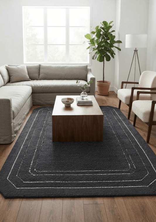 Spectrum Navy Wool Rug
