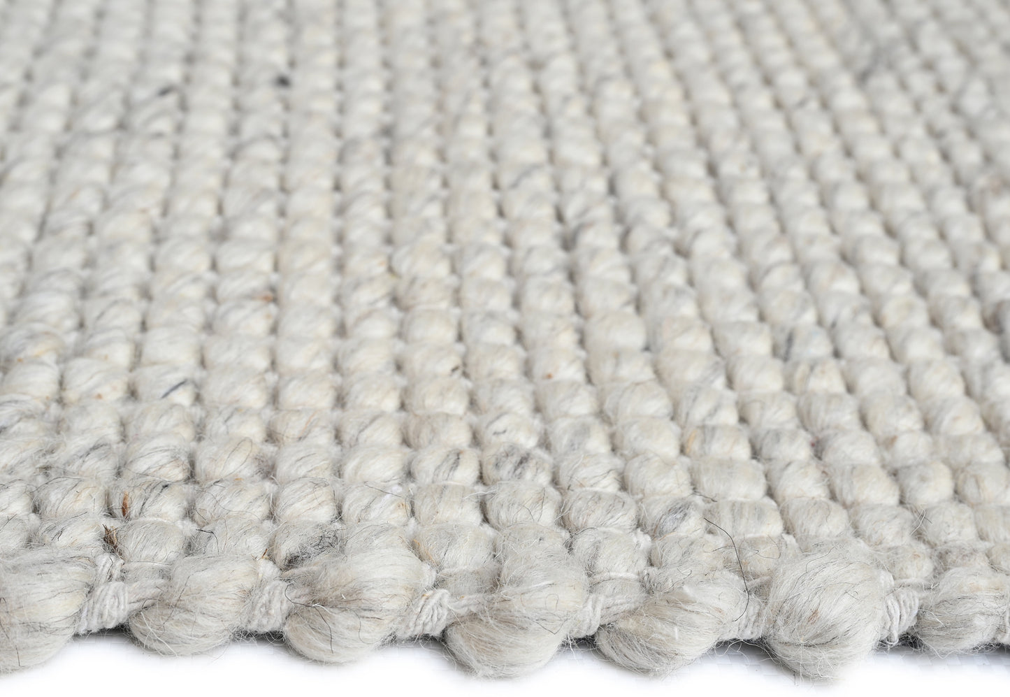 Platinum Silver Wool Rug