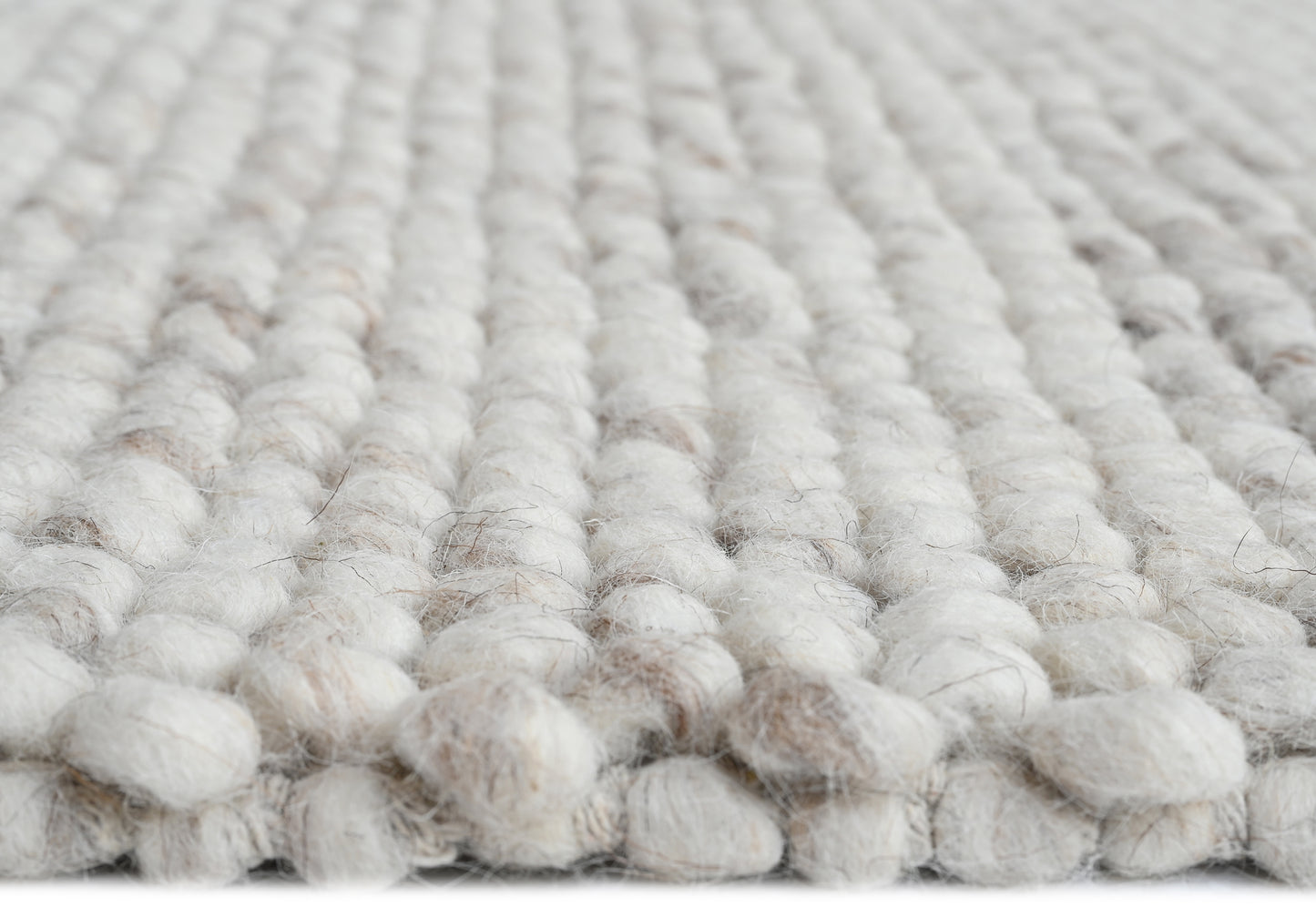 Pebble Ivory Wool Rug