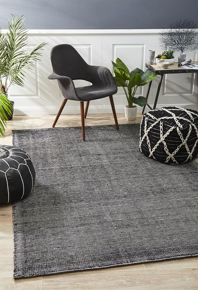 Belvane Black Rug