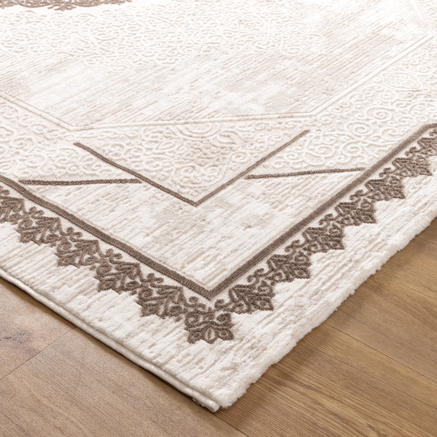 Adore Ivory Brown Rug