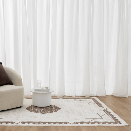 Adore Ivory Brown Rug