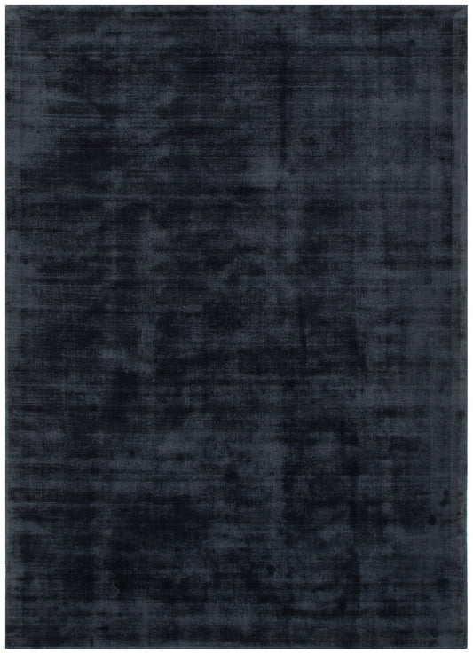 Rivareno Modern Black Rug — viscose rug, soft sheen, subtle, Haus & Harbour