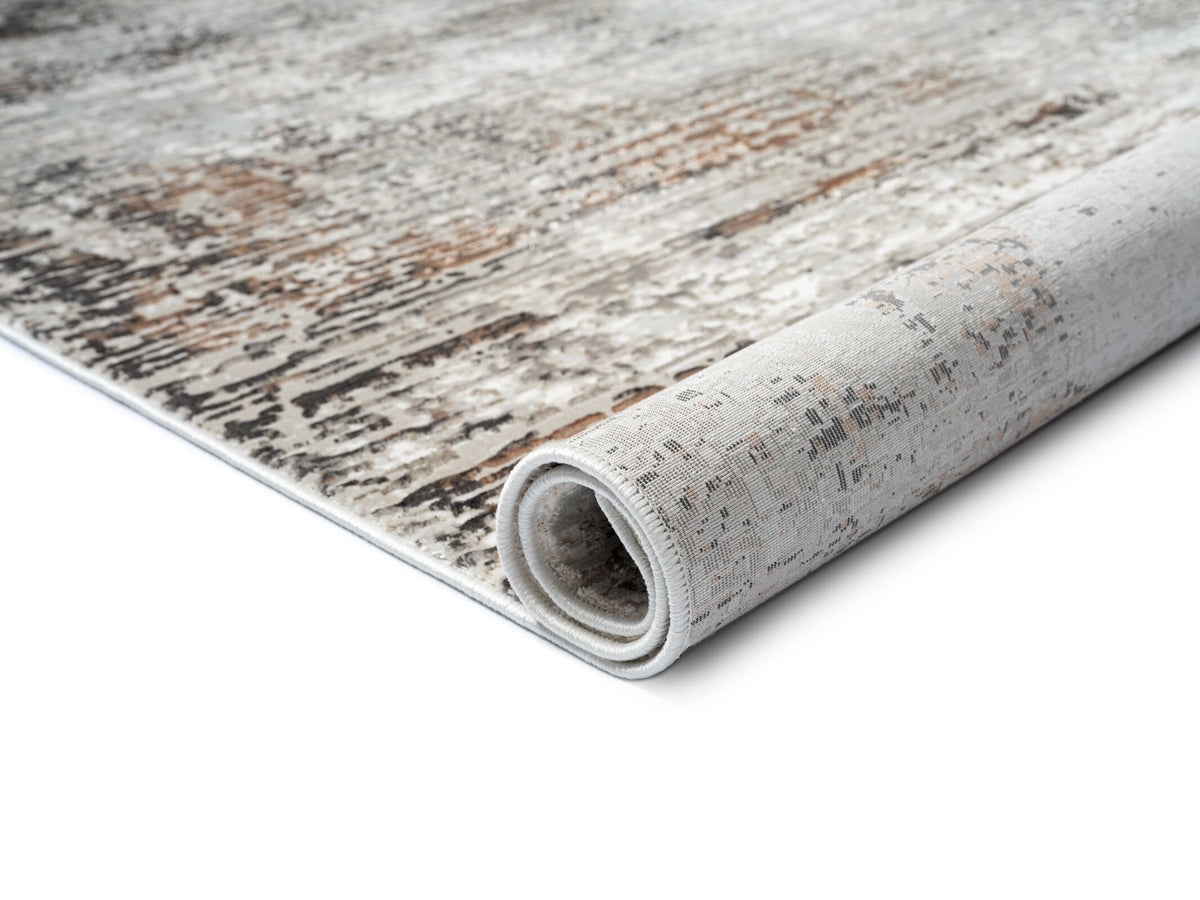 Avalon Brown Abstract Rug