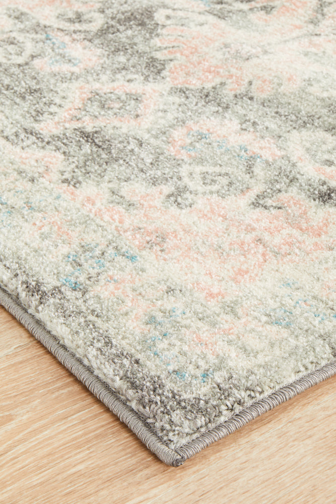 Linea Grey Multicolor Runner Rug