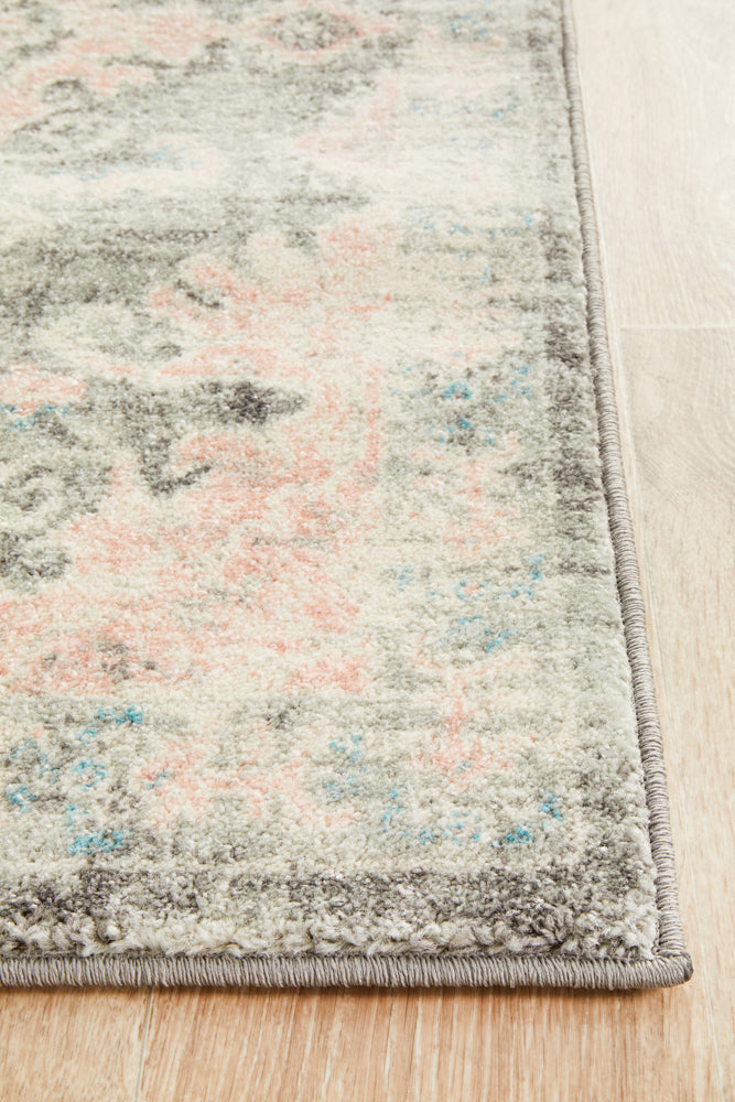 Linea Grey Multicolor Runner Rug