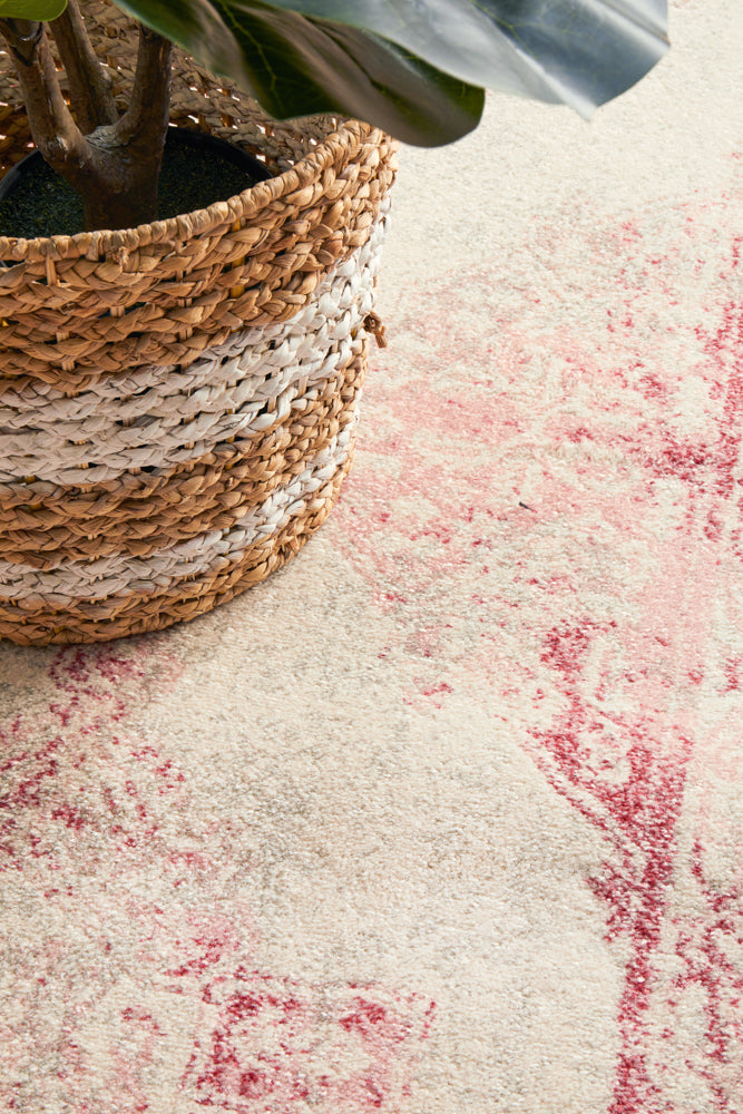 Linea Rose Multicolor Runner Rug