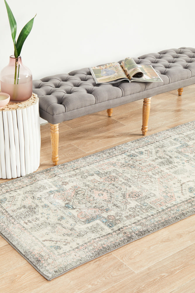 Linea Silver Multicolor Runner Rug
