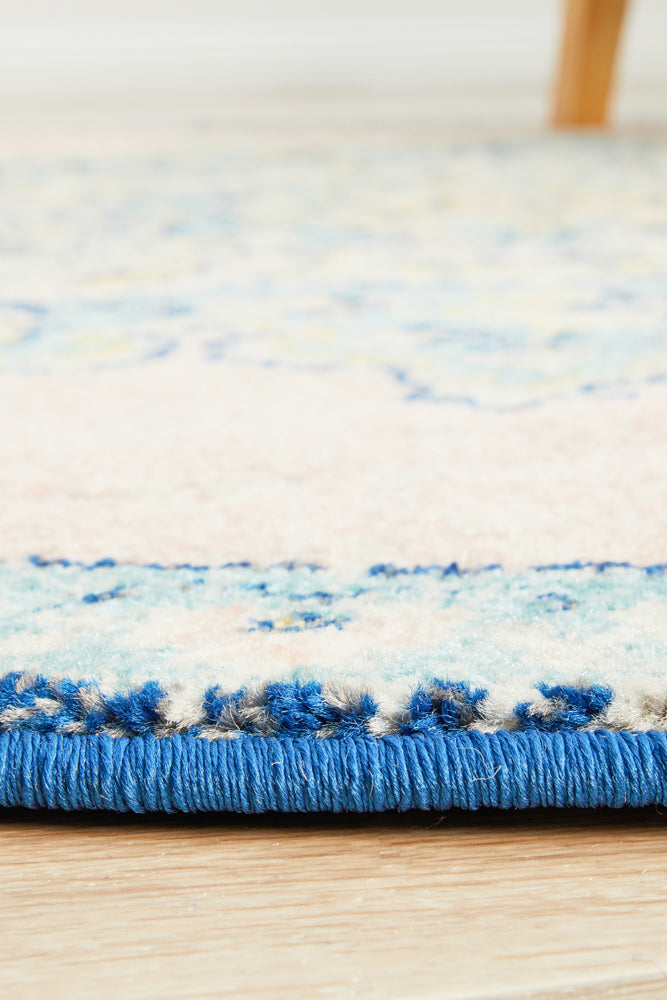 Linea Natural Multicolor Round Rug