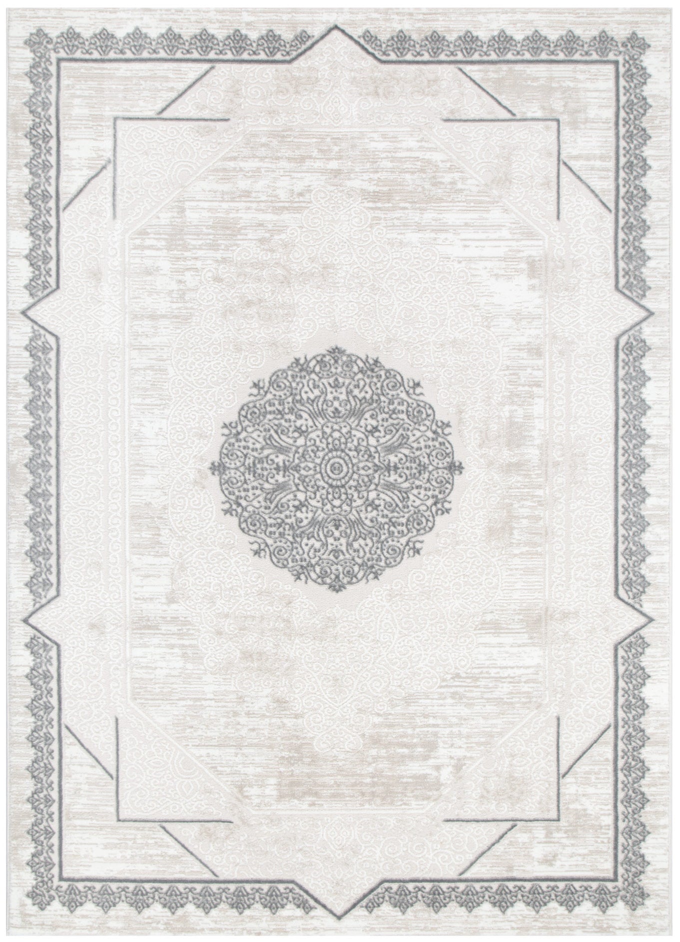 Adore Ivory Grey Rug — polypropylene rug, soft neutral, Haus & Harbour