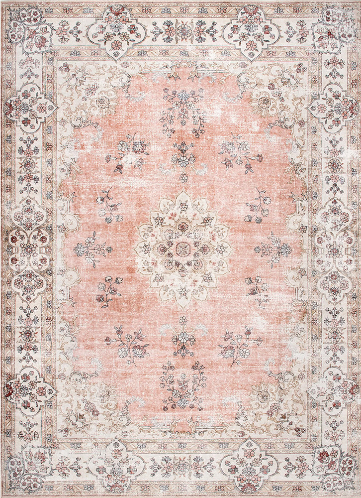 Affina Pink Washable Rug