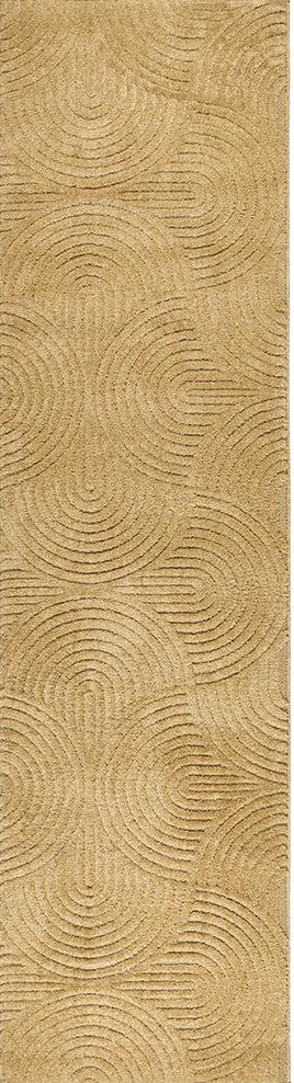 Alcova Brass Gold Runner Rug