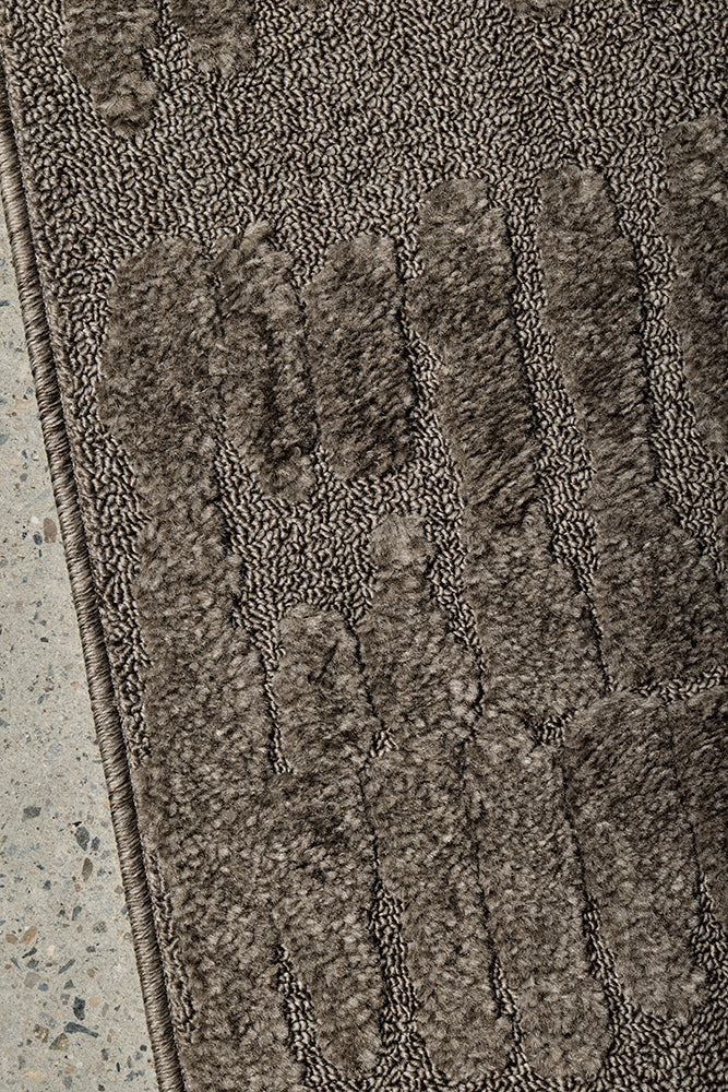 Alcova Coffee Brown Runner Rug