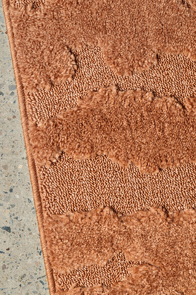 Alcova Rust Brown Runner Rug