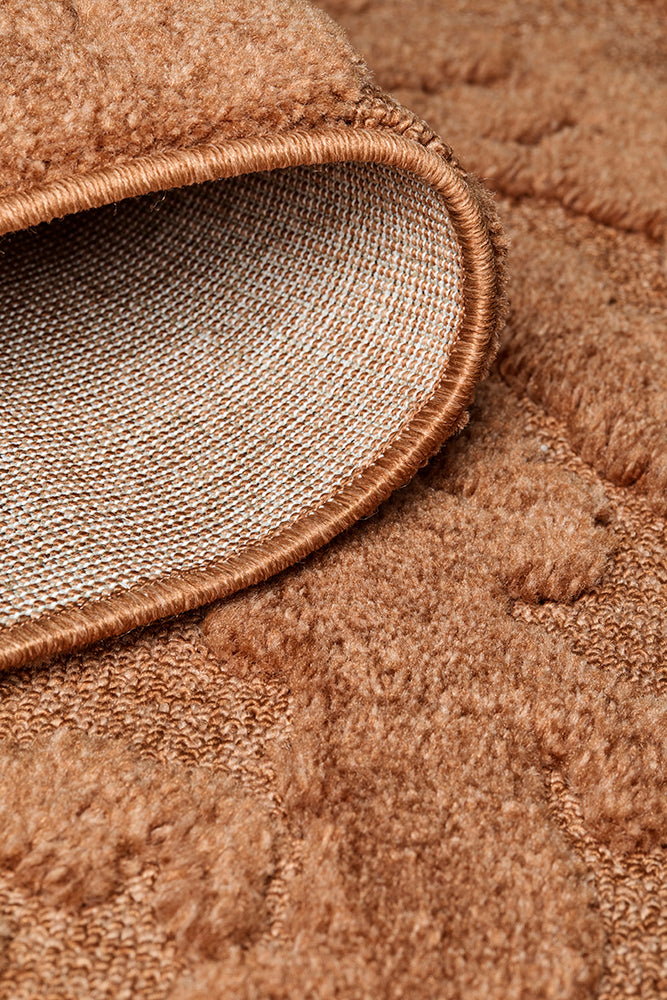Alcova Rust Brown Runner Rug
