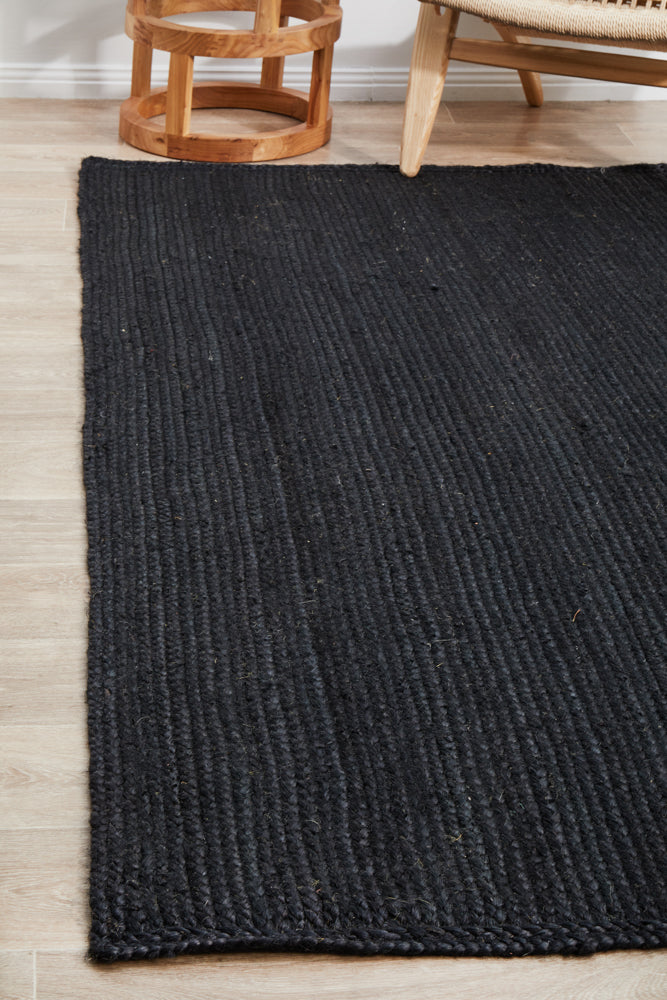Arbora Black Jute Rug