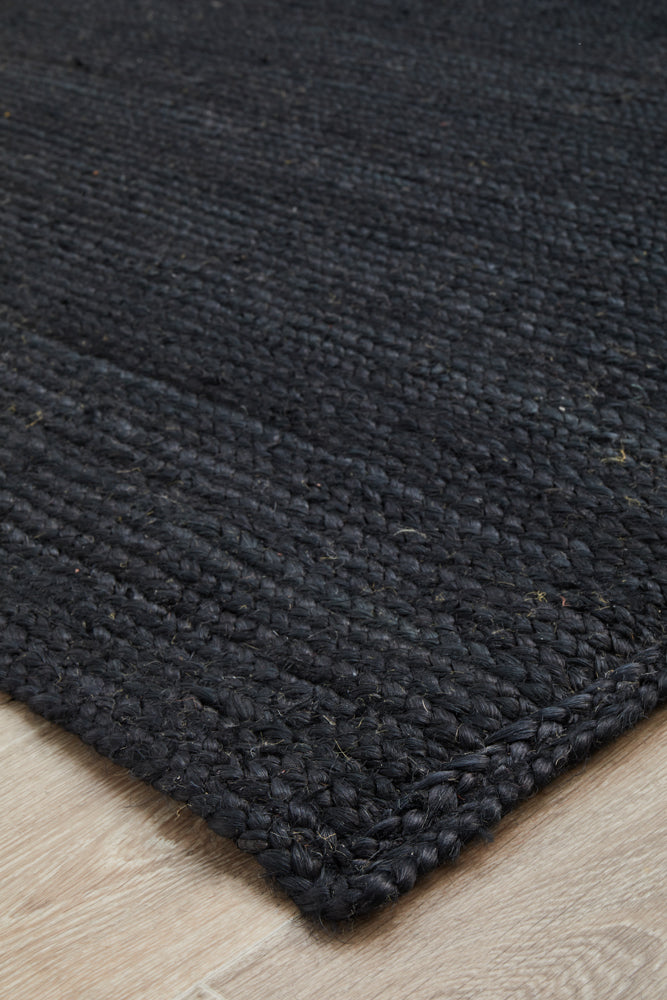 Arbora Black Jute Rug