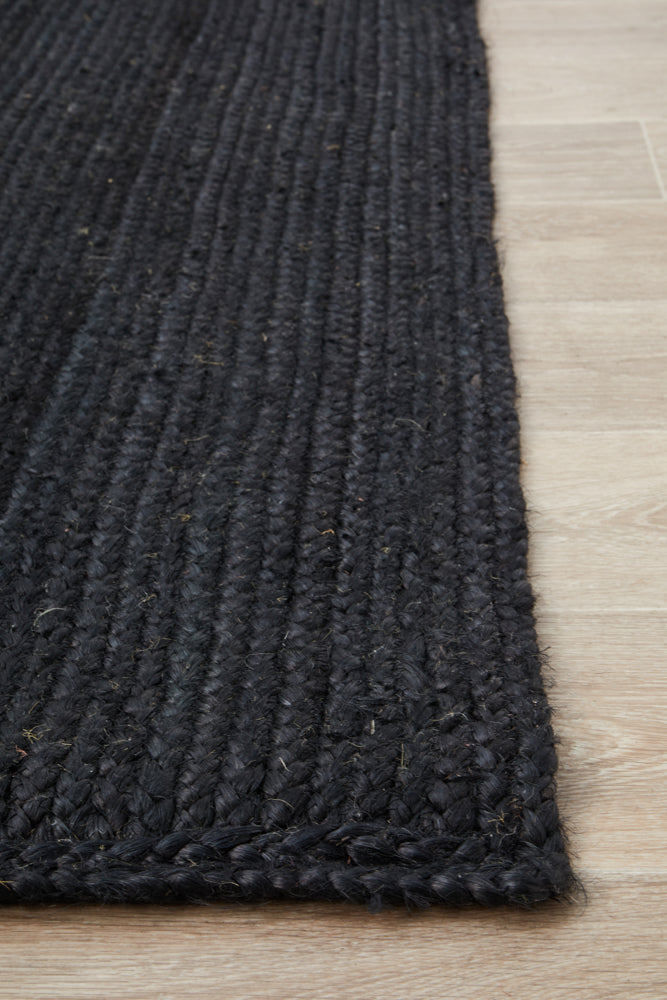 Arbora Black Jute Rug