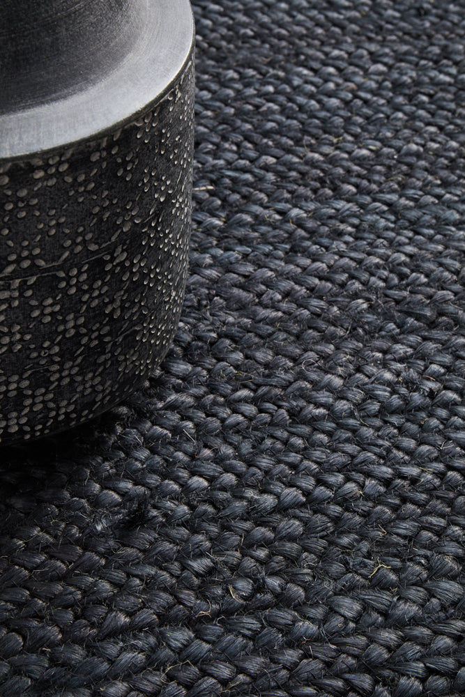 Arbora Black Jute Rug