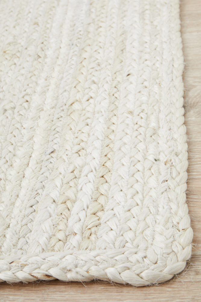 Arbora White Jute Rug