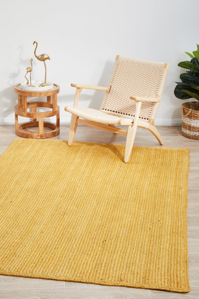 Arbora Yellow Jute Rug