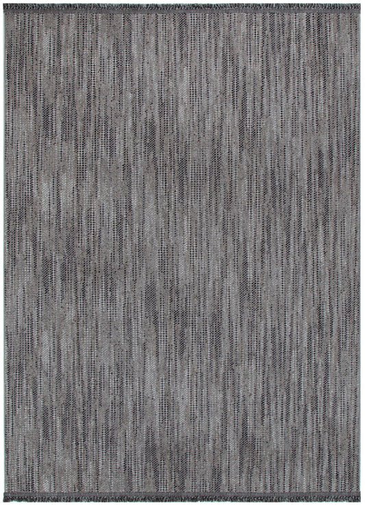 Bravo Grey Lines Rug — polyester rug, versatile neutral, Haus & Harbour
