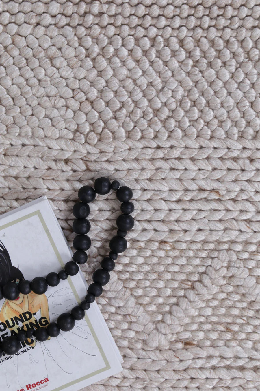 Aris Beige Wool Rug