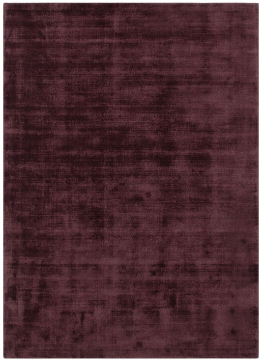 Rivareno Modern Burgundy Rug — viscose rug, soft sheen, subtle, Haus & Harbour