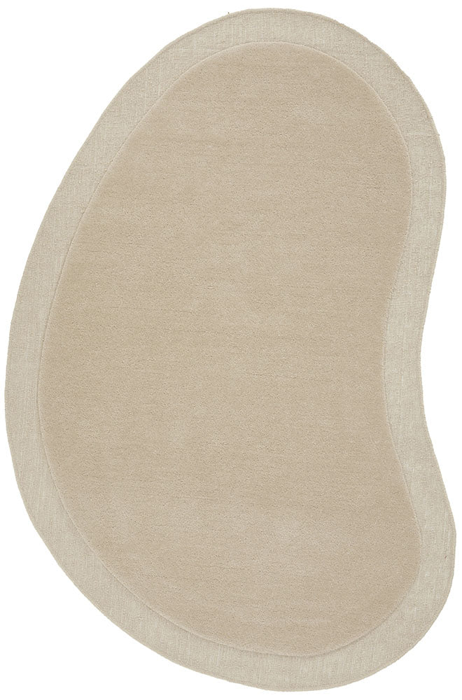 Thalia Beige Wool Rug