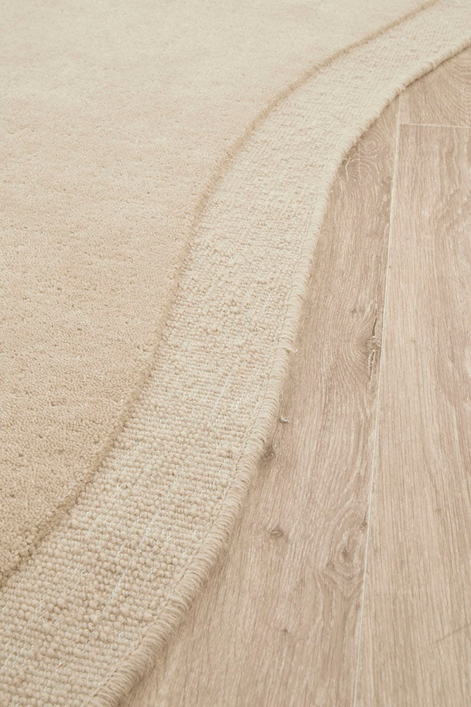 Thalia Beige Wool Rug
