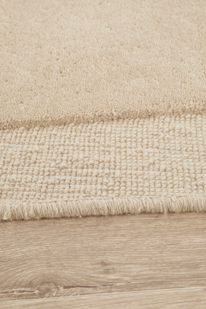 Thalia Beige Wool Rug