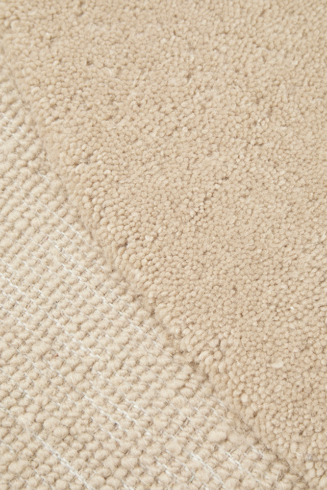 Thalia Beige Wool Rug