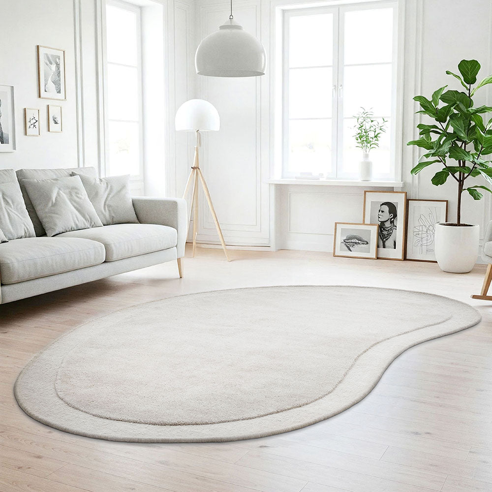 Thalia Tusk Silver Wool Rug