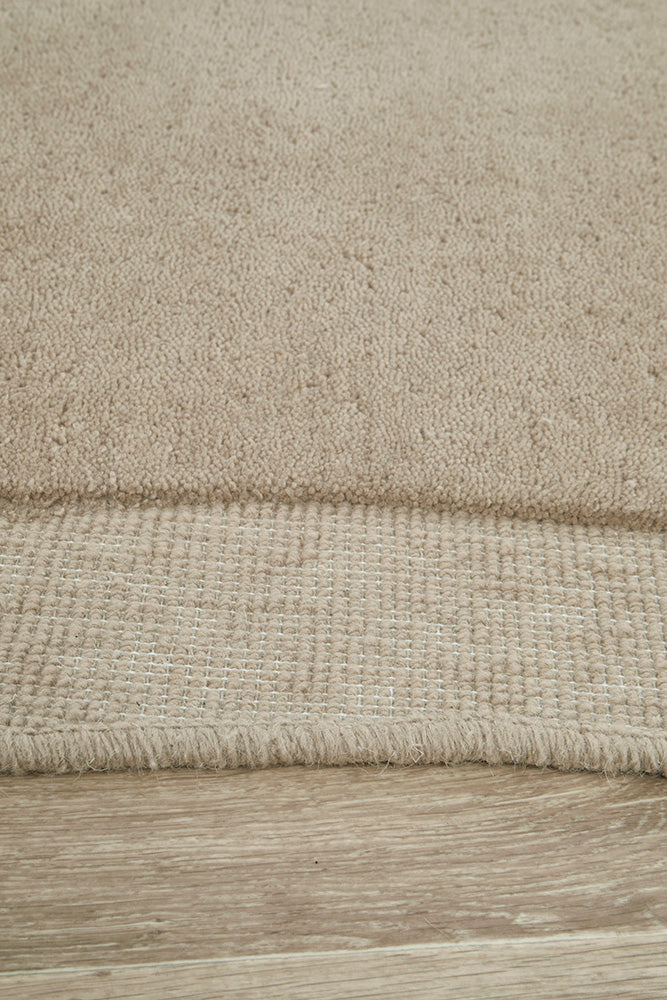 Thalia Latte Beige Wool Rug