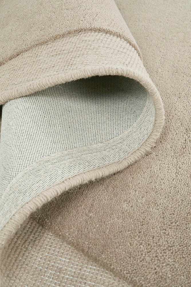 Thalia Latte Beige Wool Rug