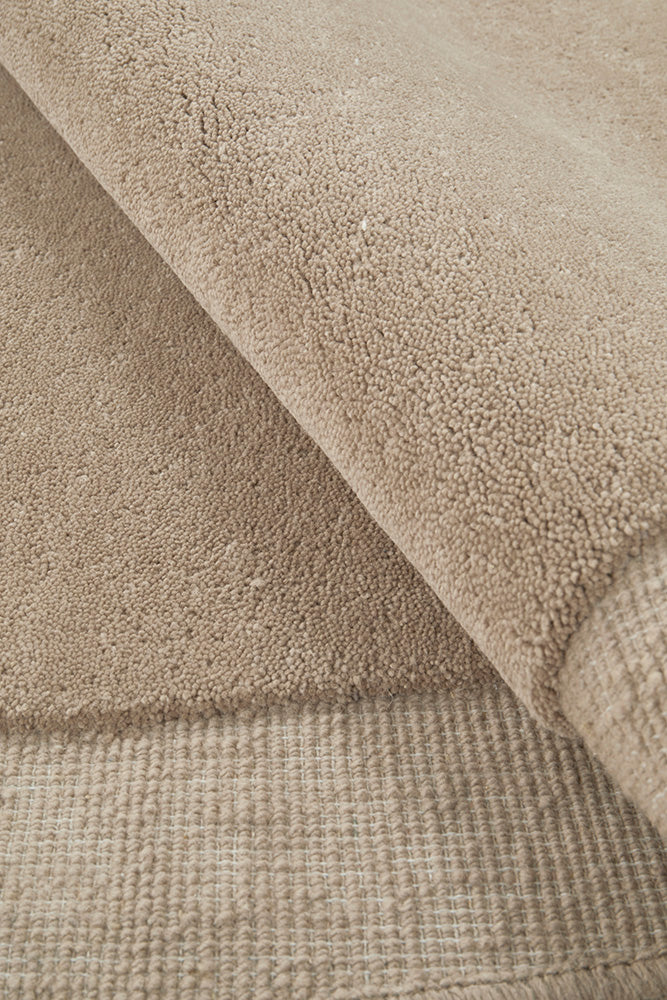 Thalia Latte Beige Wool Rug