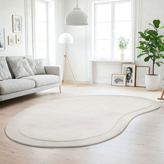 Thalia Natural Beige Wool Rug