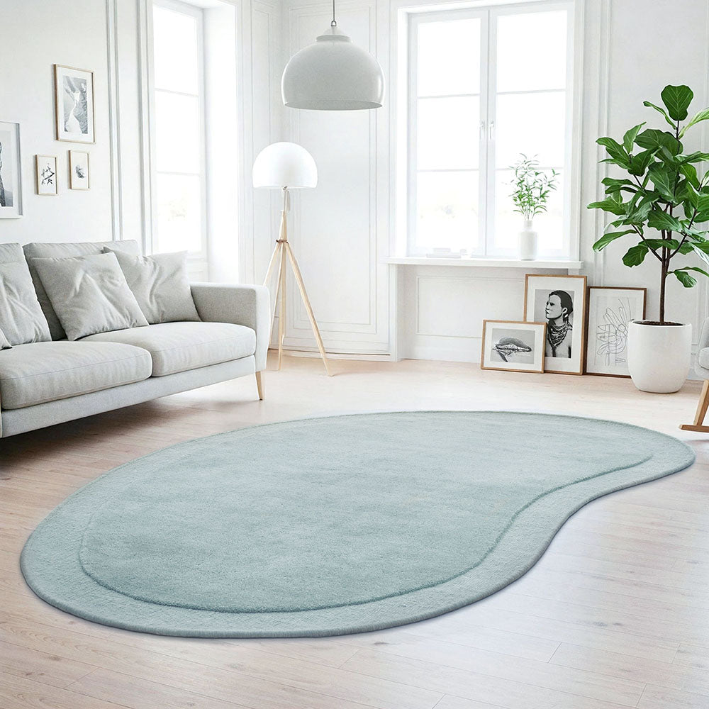 Thalia Sky Blue Wool Rug